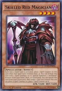 Skilled Red Magician - Dimension of Chaos (DOCS) #DOCS-EN036 - Rare YuGiOh Trading Card
