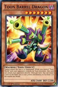 Toon Barrel Dragon - Dimension of Chaos YuGiOh trading card