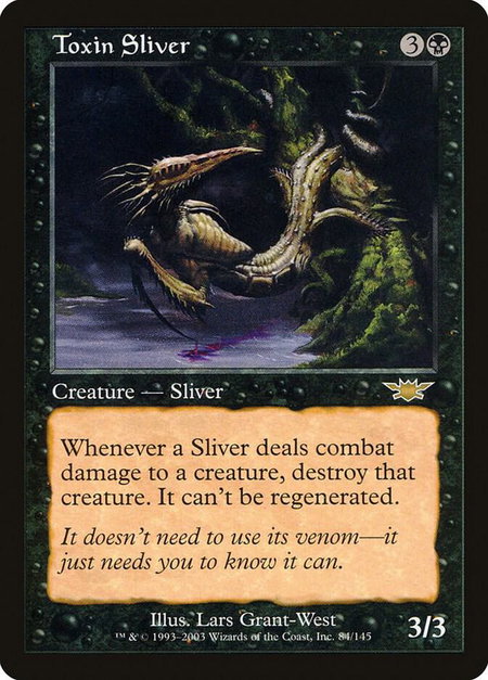 Toxin Sliver - Legions Magic: The Gathering trading card