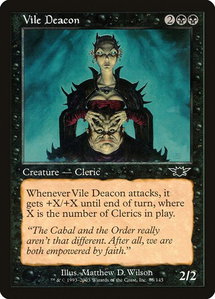 Vile Deacon - Legions (LGN) #85 - Common Magic: The Gathering Trading Card