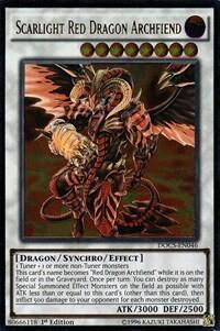Scarlight Red Dragon Archfiend (UTR) - Dimension of Chaos (DOCS) #DOCS-EN046 - Ultimate Rare YuGiOh Trading Card