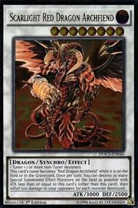 Scarlight Red Dragon Archfiend (UTR) - Dimension of Chaos YuGiOh trading card