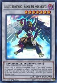 Assault Blackwing - Raikiri the Rain Shower - Dimension of Chaos YuGiOh trading card