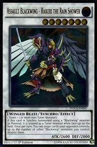 Assault Blackwing - Raikiri the Rain Shower (UTR) - Dimension of Chaos (DOCS) #DOCS-EN047 - Ultimate Rare YuGiOh Trading Card