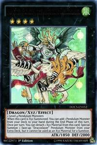 Majester Paladin, the Ascending Dracoslayer - Dimension of Chaos YuGiOh trading card