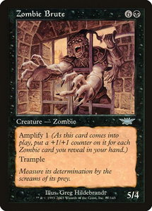 Zombie Brute - Legions (LGN) #87 - Uncommon Magic: The Gathering Trading Card