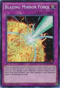 Blazing Mirror Force - Dimension of Chaos (DOCS) #DOCS-EN076 - Secret Rare YuGiOh Trading Card