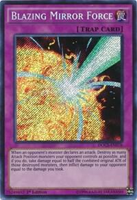 Blazing Mirror Force - Dimension of Chaos YuGiOh trading card