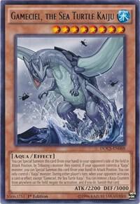 Gameciel, the Sea Turtle Kaiju - Dimension of Chaos YuGiOh trading card