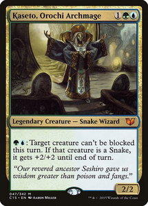Kaseto, Orochi Archmage - Commander 2015 (C15) #47 - Mythic Rare Magic: The Gathering Trading Card
