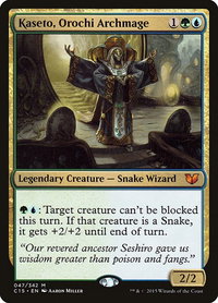 Kaseto, Orochi Archmage - Commander 2015 (C15) #47 - Mythic Magic: The Gathering Trading Card