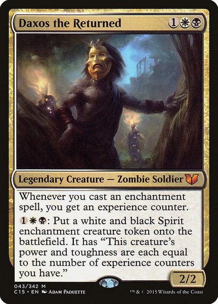 Daxos the Returned trading card from Commander 2015 Daxos the Returned - Commander 2015 Magic: The Gathering trading card