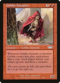 Goblin Assassin - Legions (LGN) #95 - Uncommon Magic: The Gathering Trading Card