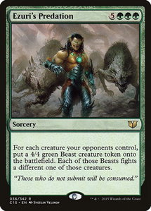 Ezuri's Predation - Commander 2015 (C15) #36 - Rare Magic: The Gathering Trading Card