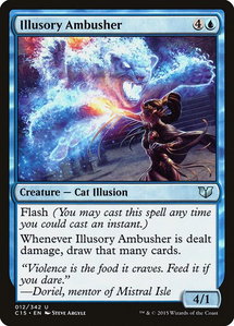 Illusory Ambusher - Commander 2015 (C15) #12 - Uncommon Magic: The Gathering Trading Card