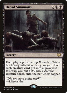 Dread Summons - Commander 2015 (C15) #20 - Rare Magic: The Gathering Trading Card