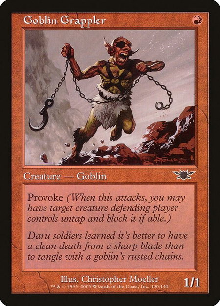 Goblin Grappler - Legions Magic: The Gathering trading card