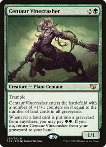 Centaur Vinecrasher - Commander 2015 (C15) #35 - Rare Magic: The Gathering Trading Card