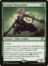 Centaur Vinecrasher - Commander 2015 (C15) #35 - Rare Magic: The Gathering Trading Card