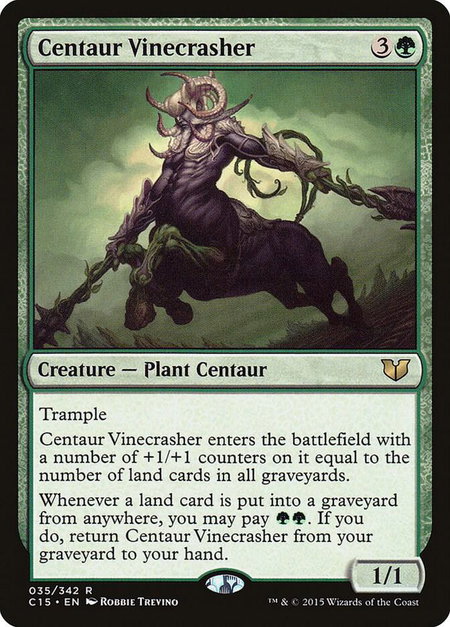 Centaur Vinecrasher - Commander 2015 Magic: The Gathering trading card
