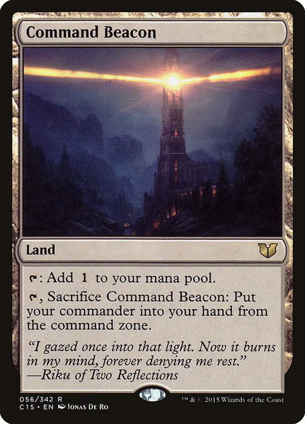 Command Beacon trading card from Commander 2015 Command Beacon - Commander 2015 Magic: The Gathering trading card