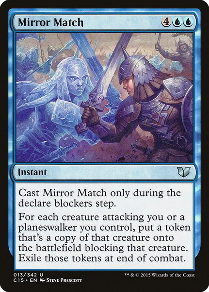 Mirror Match trading card from Commander 2015 Mirror Match - Commander 2015 Magic: The Gathering trading card