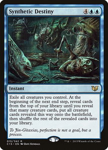 Synthetic Destiny - Commander 2015 (C15) #15 - Rare Magic: The Gathering Trading Card