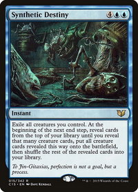 Synthetic Destiny - Commander 2015 (C15) #15 - Rare Magic: The Gathering Trading Card
