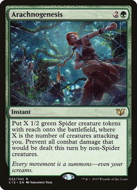 Arachnogenesis - Commander 2015 (C15) #32 - Rare Magic: The Gathering Trading Card