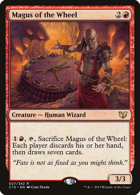 Magus of the Wheel trading card from Commander 2015 Magus of the Wheel - Commander 2015 Magic: The Gathering trading card