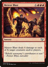 Meteor Blast - Commander 2015 (C15) #28 - Uncommon Magic: The Gathering Trading Card
