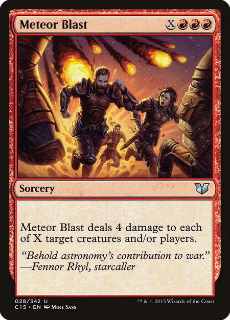 Meteor Blast - Commander 2015 Magic: The Gathering trading card