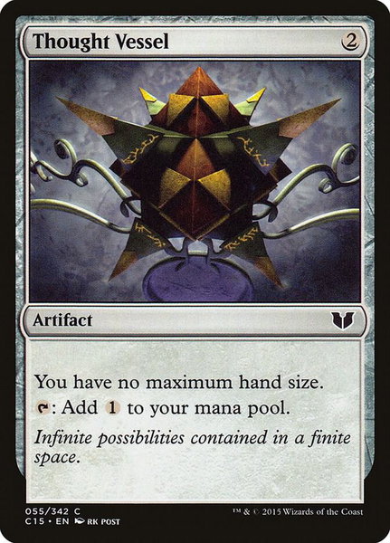 Thought Vessel trading card from Commander 2015 Thought Vessel - Commander 2015 Magic: The Gathering trading card