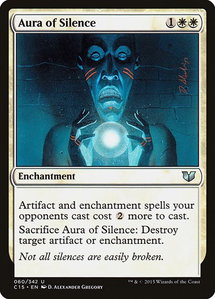 Aura of Silence - Commander 2015 (C15) #60 - Uncommon Magic: The Gathering Trading Card