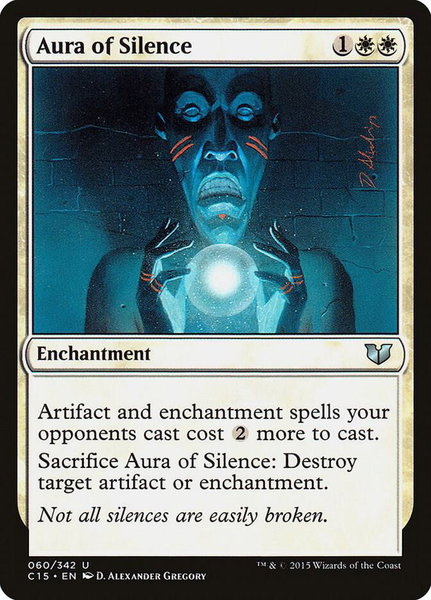 Aura of Silence - Commander 2015 Magic: The Gathering trading card