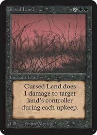 Cursed Land - Alpha Edition (LEA) #97 - Uncommon Magic: The Gathering Trading Card