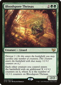 Bloodspore Thrinax - Commander 2015 (C15) #33 - Rare Magic: The Gathering Trading Card