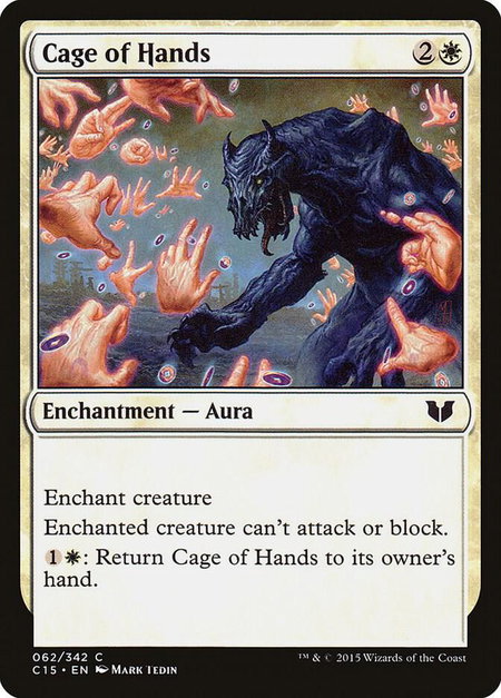 Cage of Hands - Commander 2015 Magic: The Gathering trading card