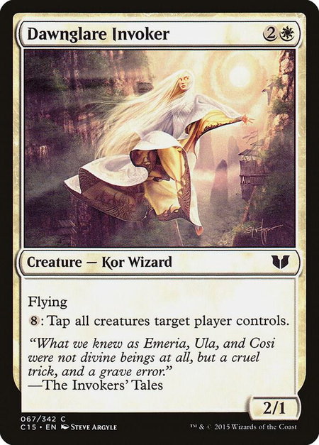 Dawnglare Invoker trading card from Commander 2015 Dawnglare Invoker - Commander 2015 Magic: The Gathering trading card