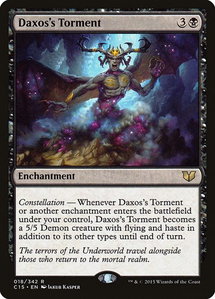 Daxos's Torment - Commander 2015 (C15) #18 - Rare Magic: The Gathering Trading Card