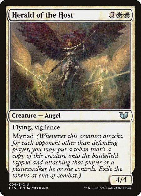 Herald of the Host - Commander 2015 Magic: The Gathering trading card