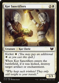 Kor Sanctifiers - Commander 2015 (C15) #73 - Common Magic: The Gathering Trading Card
