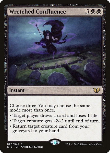 Wretched Confluence trading card from Commander 2015 Wretched Confluence - Commander 2015 Magic: The Gathering trading card