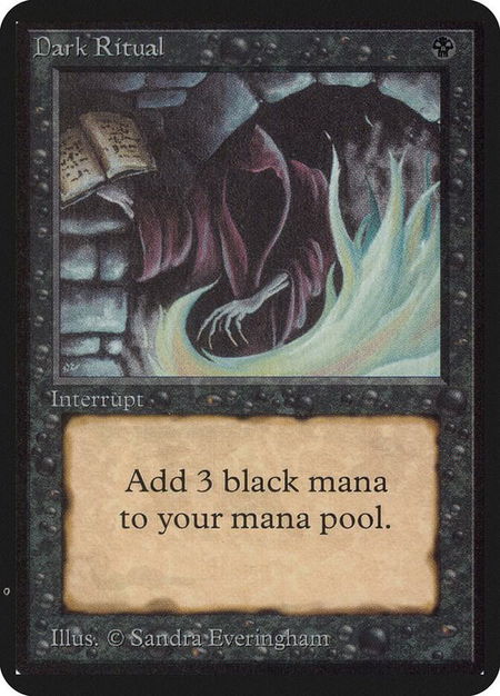 Dark Ritual - Alpha Edition Magic: The Gathering trading card