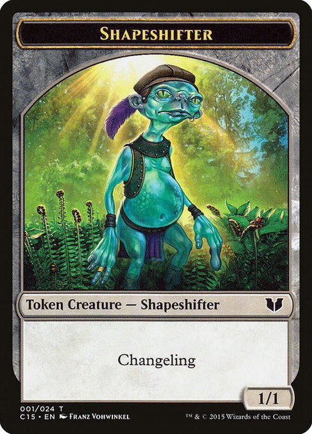 Shapeshifter // Shapeshifter Double-Sided Token - Commander 2015 Magic: The Gathering trading card