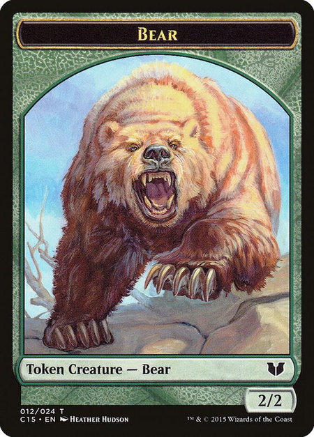 Bear // Spider Double-Sided Token - Commander 2015 Magic: The Gathering trading card