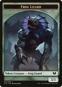 Frog Lizard // Germ Double-Sided Token - Commander 2015 (C15) #15 - Token Magic: The Gathering Trading Card