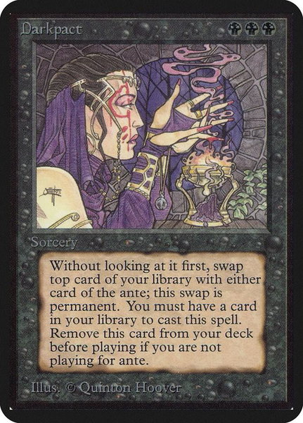 Darkpact trading card from Alpha Edition Darkpact - Alpha Edition Magic: The Gathering trading card