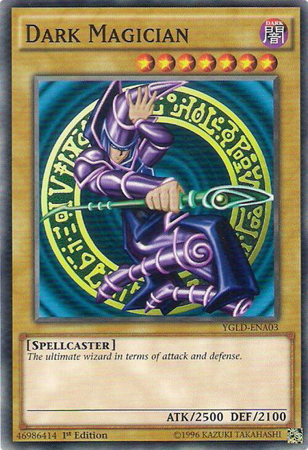 Dark Magician (A) trading card from King of Games: Yugi's Legendary Decks Dark Magician (A) - King of Games: Yugi's Legendary Decks YuGiOh trading card