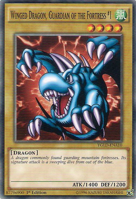 Winged Dragon, Guardian of the Fortress #1 - King of Games: Yugi's Legendary Decks YuGiOh trading card
